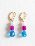 Roze chalcedoon blauw