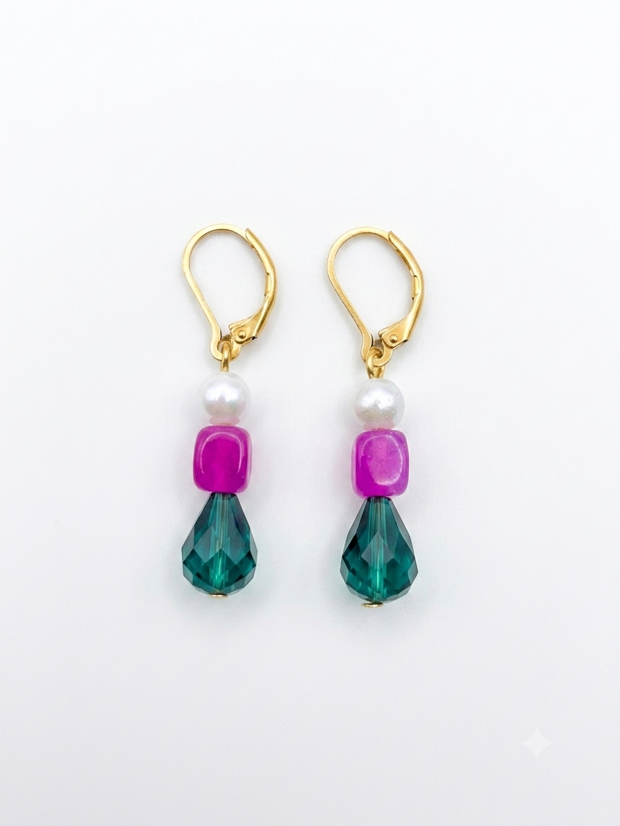 Roze chalcedoon groen